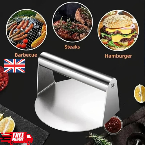 Stainless steel burger - burger, press