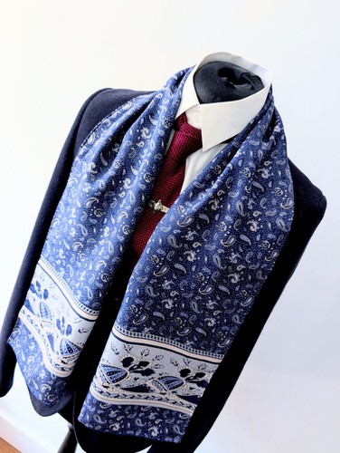 Men vintage paisley blue - vintage,