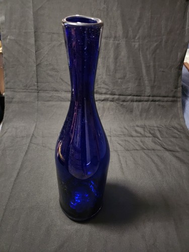 Vintage mcm hand blown cobalt - blown,