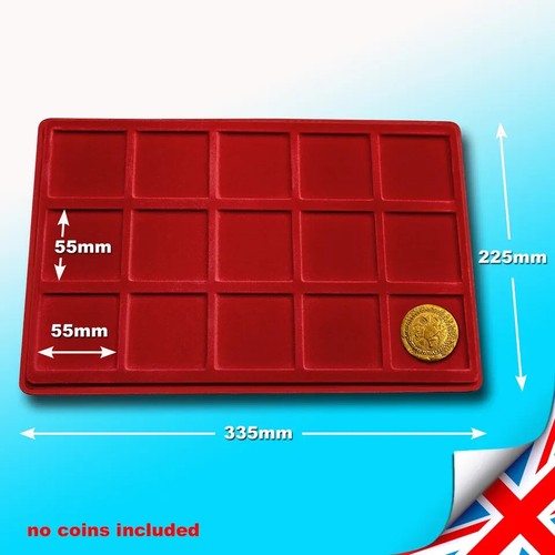 Red coin tray for coins - coins, or