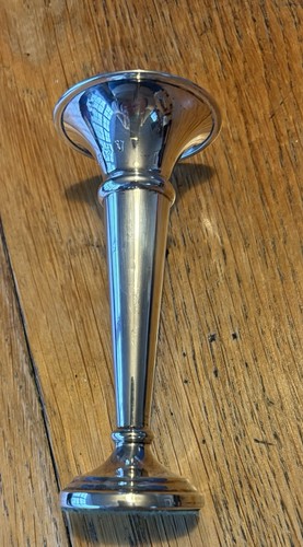 Solid silver posy vase - silver,