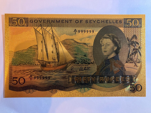 Gold collectable note - ,