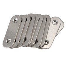 50mmx16mm Straight Repair Joining Mending Flat Plate Bracket 10pcs T7L59850