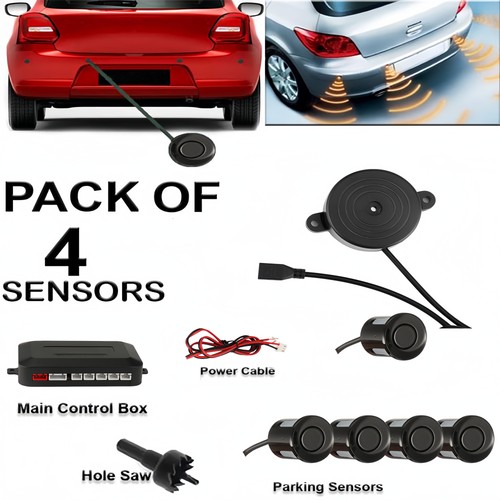 4pcs black universal car - black,
