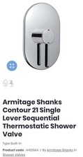 Armitage Shanks Contour 21 Built-In Thermostatic Shower Mixer Sequential A4129AA