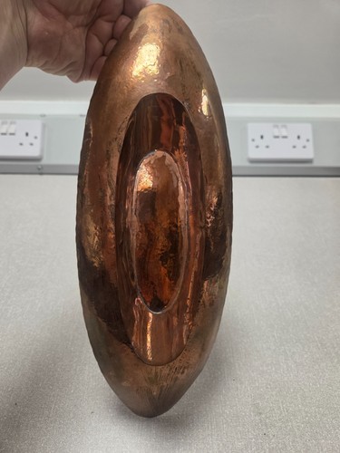 Large hand hammered - hammered, copper