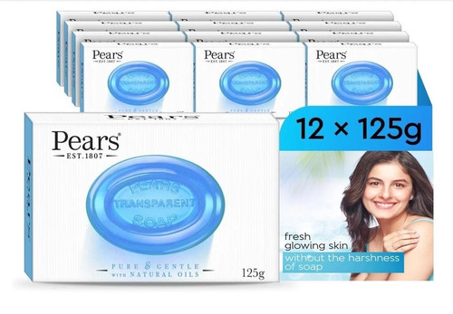 Pears blue mint soap pack - blue, 12