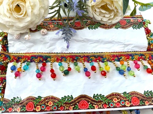 Beads curtain sewing - beads, tassel