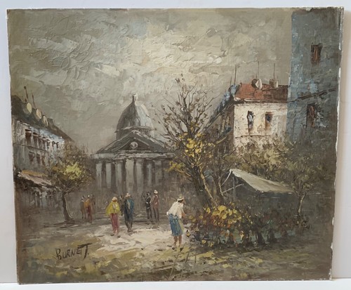 Vintage oil painting board - oil,