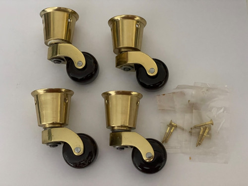 Set antique vintage brass - set, 4