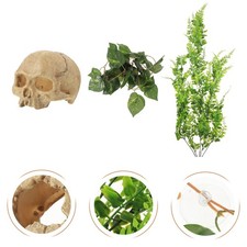  Reptile Tank Accessories Decor Wear-resistant Cave Desktop Hideout