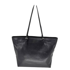 Furla Tote Bag Saffiano Leather Black Shopper Large 