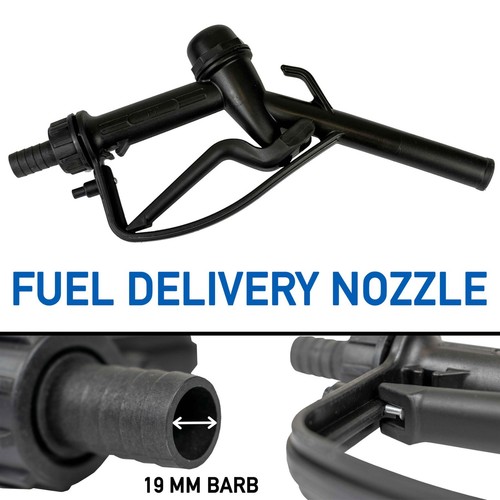 Black plastic fuel delivery - plastic,