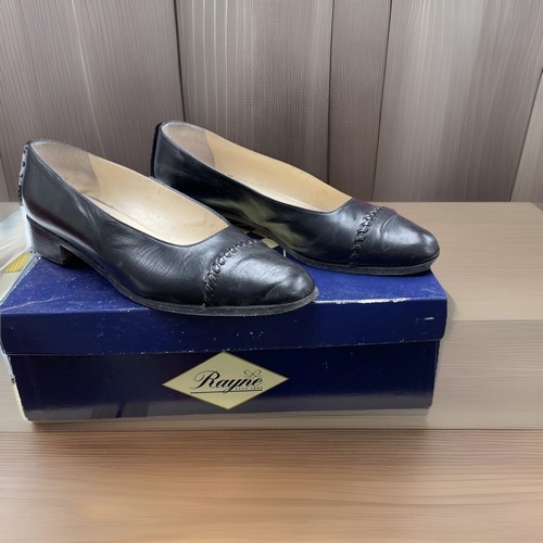 Rayne black leather pumps - rayne,