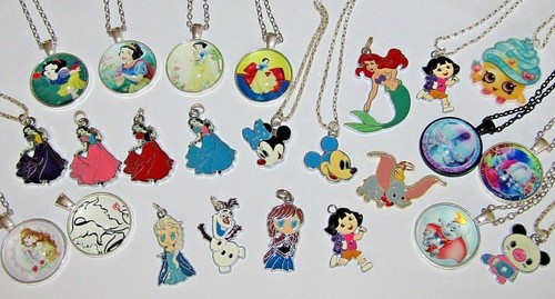 Disney cartoon kids necklaces