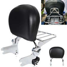 Detachable Backrest Sissy Bar Rack For 97-08 Harley Touring Electra Road Glide