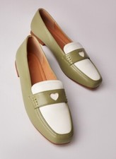 Ladies Penny Loafers Heart