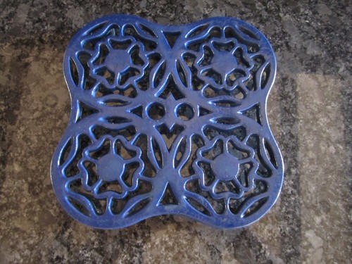 Wrought iron rustic blue - rustic,