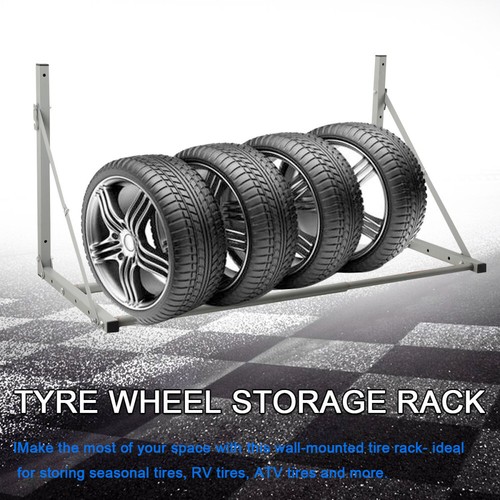 Mounted car tyre - mounted, rack
