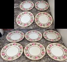 X10 Royal Worcester Royal Garden 1969 20cm / 8” Side / Salad / Dessert Plates