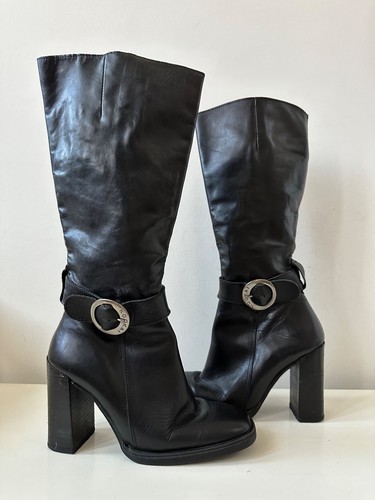 Vintage kookai black leather - kookai,