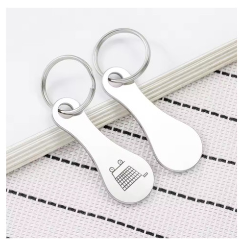 2pcs trolley coin keyring - 2pcs,