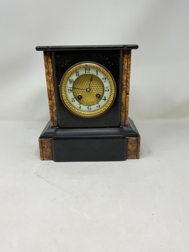 Antique slate mantel clock - antique,