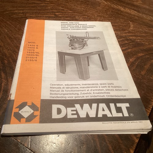 Dewalt radial arm saw cross - radial,