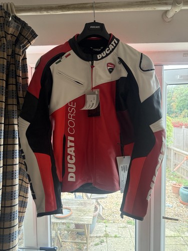 Ducati corse leather jacket - leather,