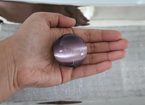 Purple cat eye amethyst - purple, cat's