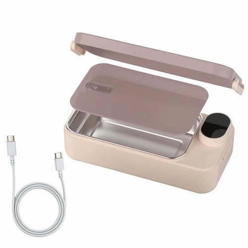 Lunch box with stainless steel - with,