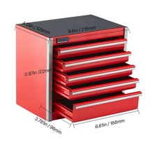 Metal Tool Box, 8.6" Portable