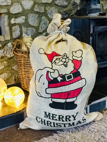Extra large christmas hessian - christmas,