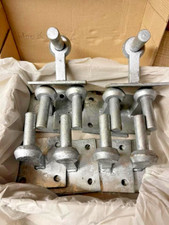 Hooks on plates galvanised contractor box of 10 farm gate wooden gate metal gate