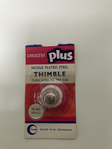 Antique thimble nickle plated - antique,