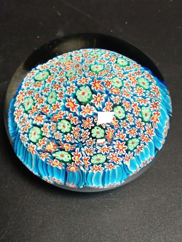 Millefiori glass paperweight - millefiori,