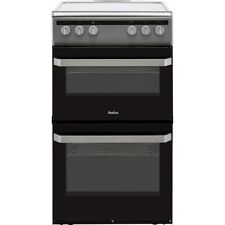 Amica AFC5100SI 50cm Free Standing Electric Cooker with Ceramic Hob Silver A/A