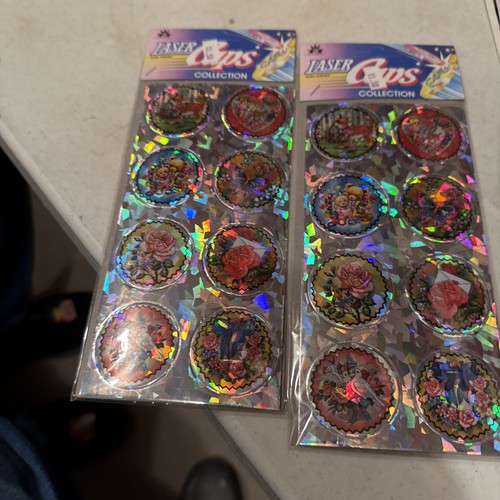 Vintage laser caps 90s pogs - vintage,