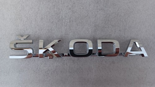 Skoda genuine badge chrome - genuine,
