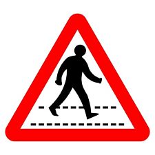 Zebra Crossing Sign or Sticker