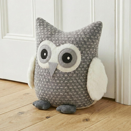 Geezy weighted owl door stop - owl,