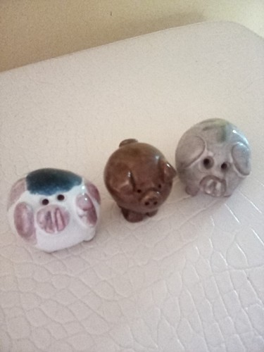 Three miniature pig - pig, handmade