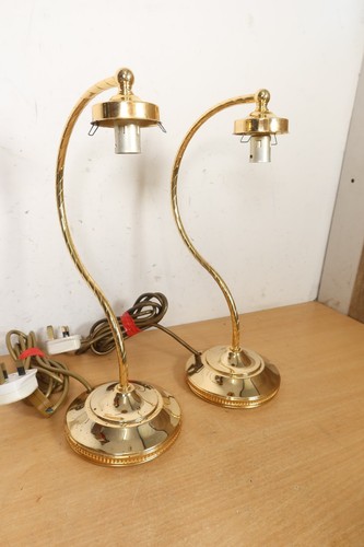 Vintage pair brass - of, swan