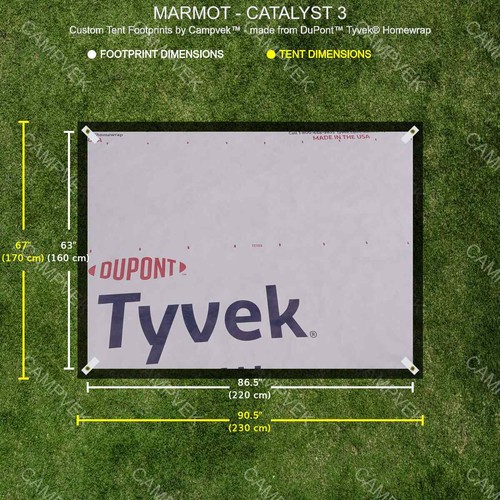 Tyvek footprint for the - tyvek,