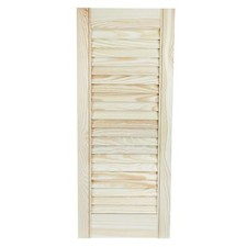 Louvre Door Wood Door Open Natural Pine 21mm Wardrobe Kitchen H:720 mm (28.35")
