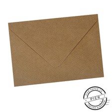 C6 Brown Ribbed Envelopes