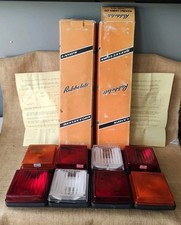 Vintage Rubbolite 314 Rare Pair Of Quad Rear Lamp Units Boxed With Instructions