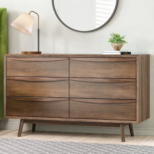 Wide walnut mid century - wide,