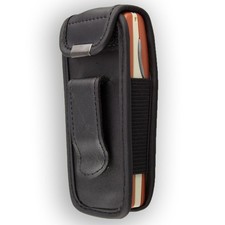 caseroxx Leather-Case with belt clip for Nokia 6610 / 7210 in black made of genu