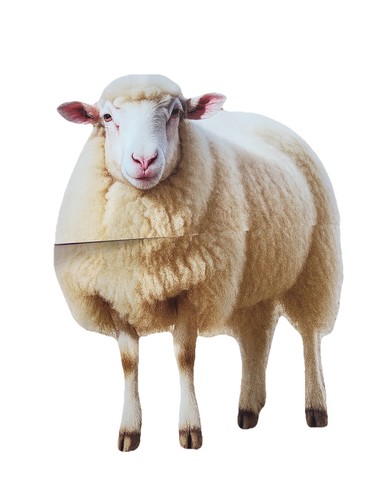 Life size sheep lamb - size,